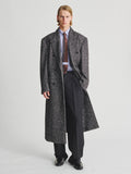 Kris Van Assche Coat 01, Black Herringbone