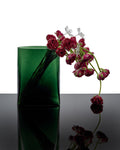 Vase with glass tube 03 green Josephine