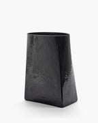 Vase with glass tube 03 black Josephine