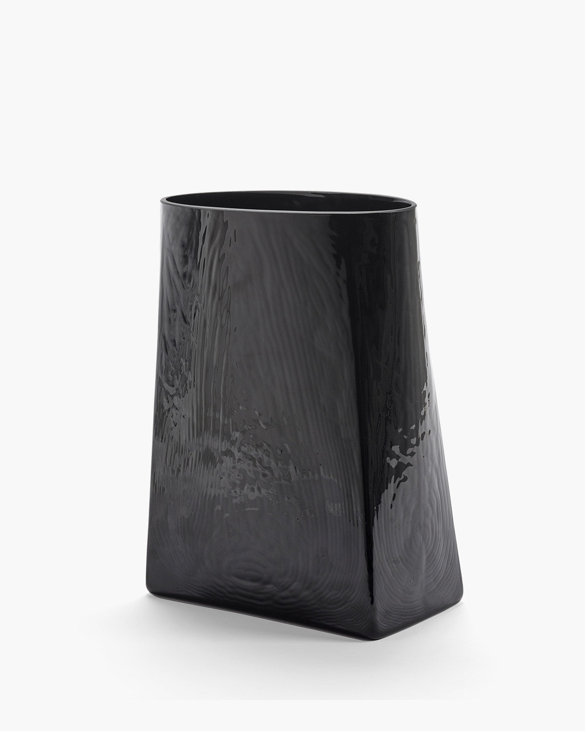 Vase with glass tube 03 black Josephine