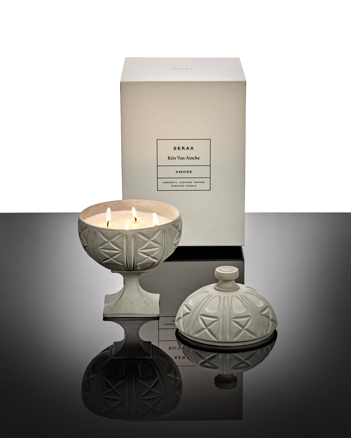 Scented candle concrete Amore