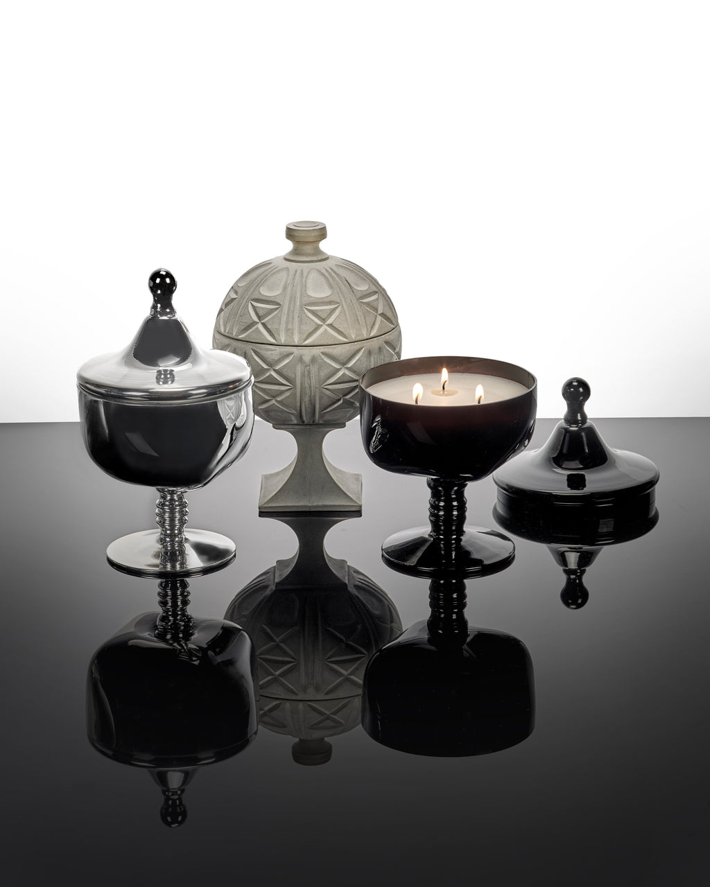 Scented candle concrete Amore