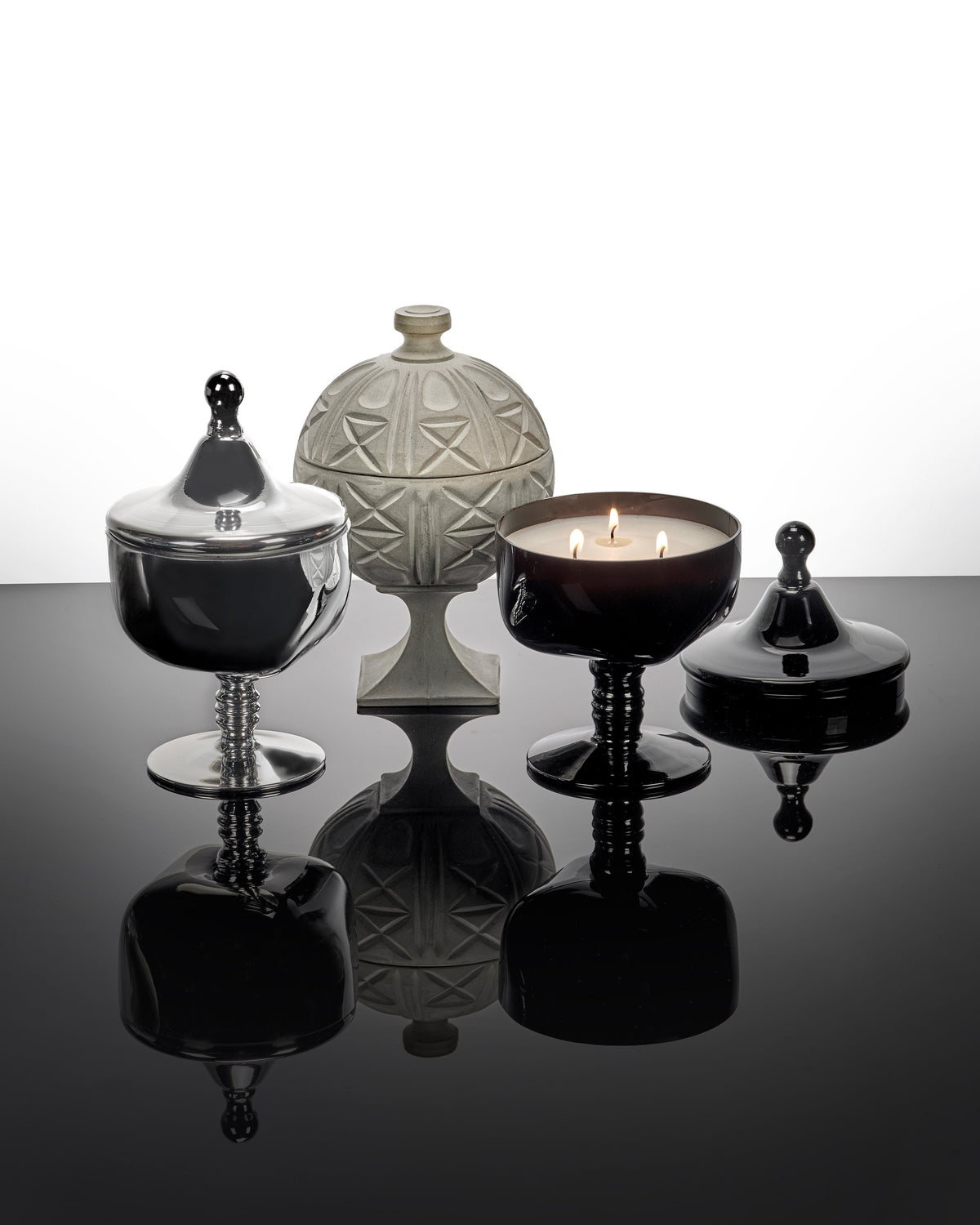 Scented candle concrete Amore