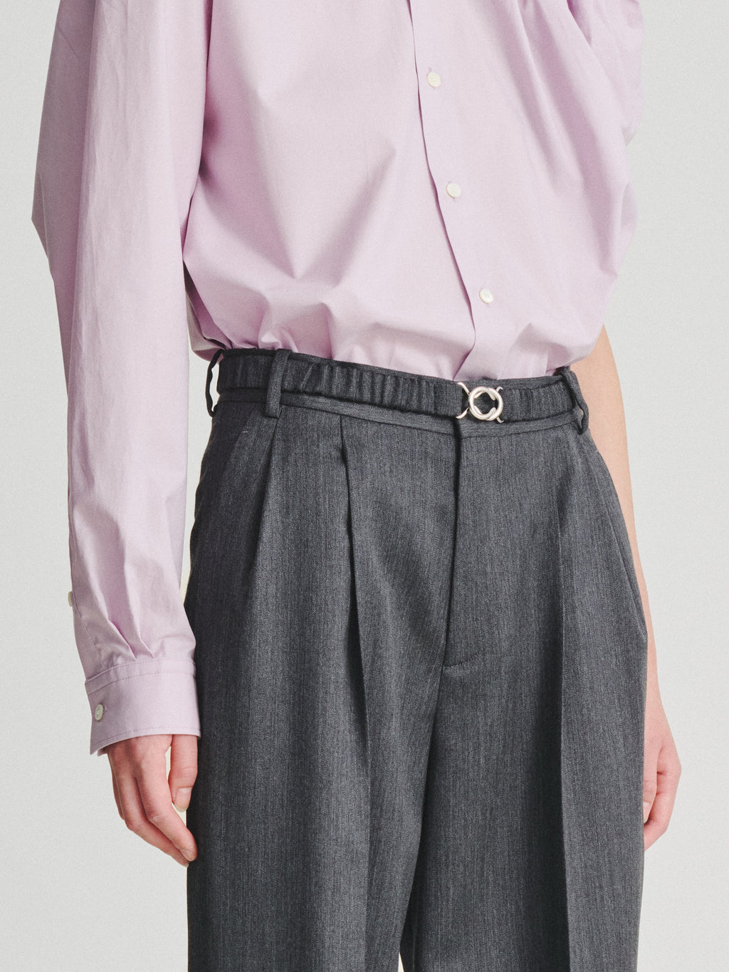 Kris Van Assche Elastic Belt 01, Dark Grey