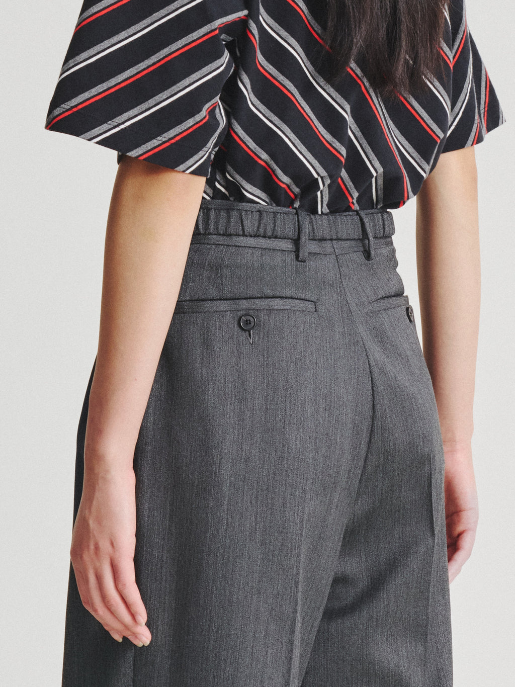 Kris Van Assche Elastic Belt 01, Dark Grey