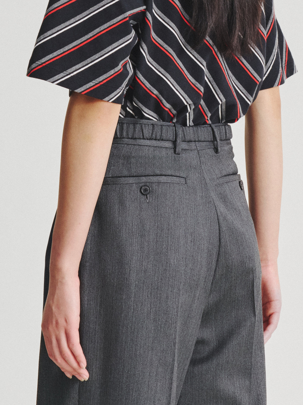 Kris Van Assche Elastic Belt 01, Dark Grey