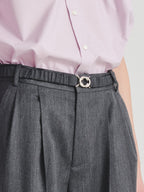 Kris Van Assche Elastic Belt 01, Dark Grey