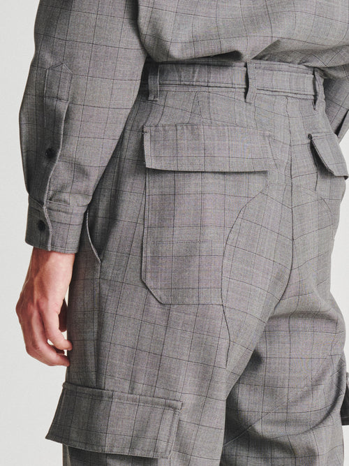 Kris Van Assche Elastic Belt 01, Grey Check