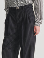 Kris Van Assche Elastic Belt 01, Pinstripe