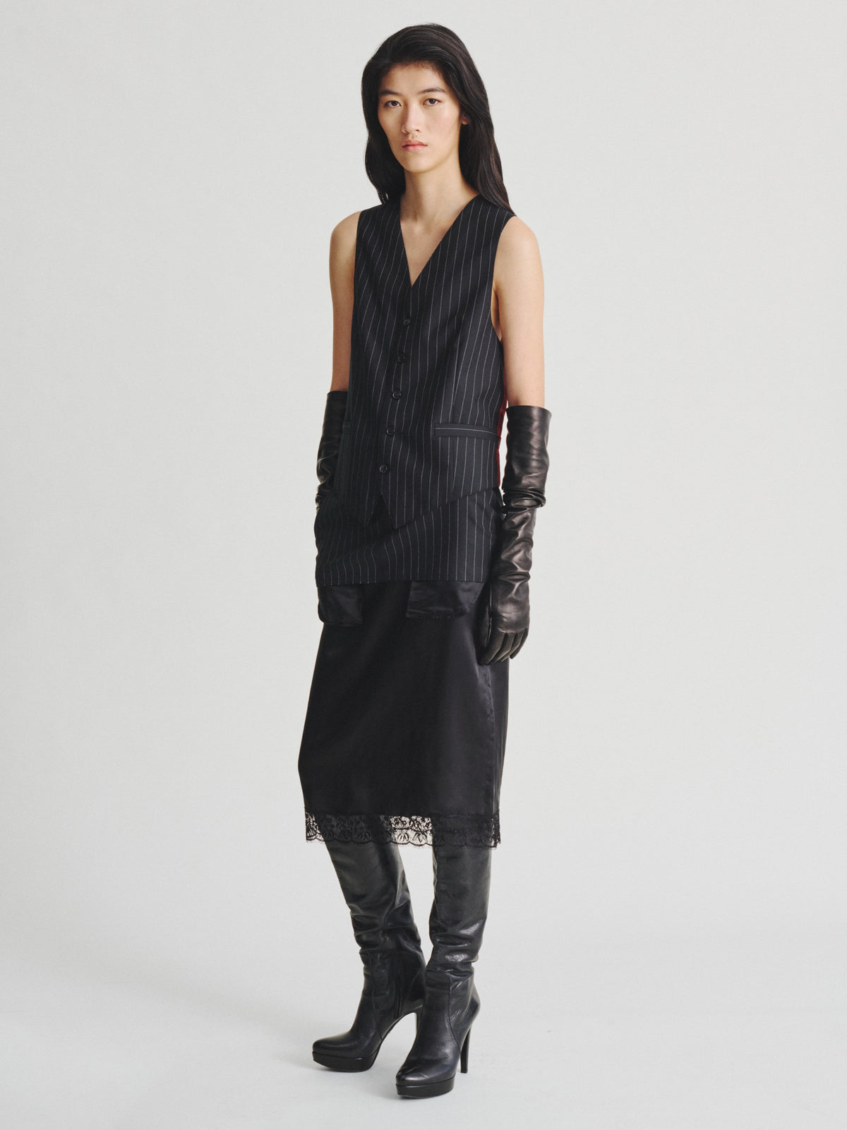 Kris Van Assche Gilet 01, Pinstripe