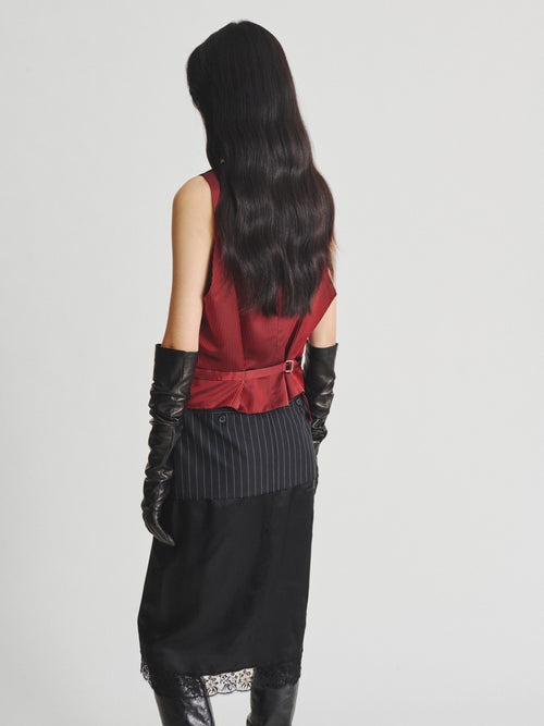 Kris Van Assche Gilet 01, Pinstripe