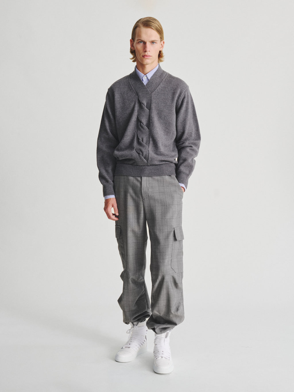 Kris Van Assche Pant 03, Grey Check