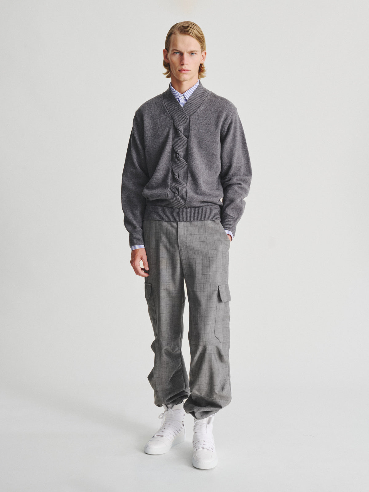 Kris Van Assche Pant 03, Grey Check