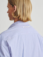 Kris Van Assche Shirt 01, White/Blue Stripe