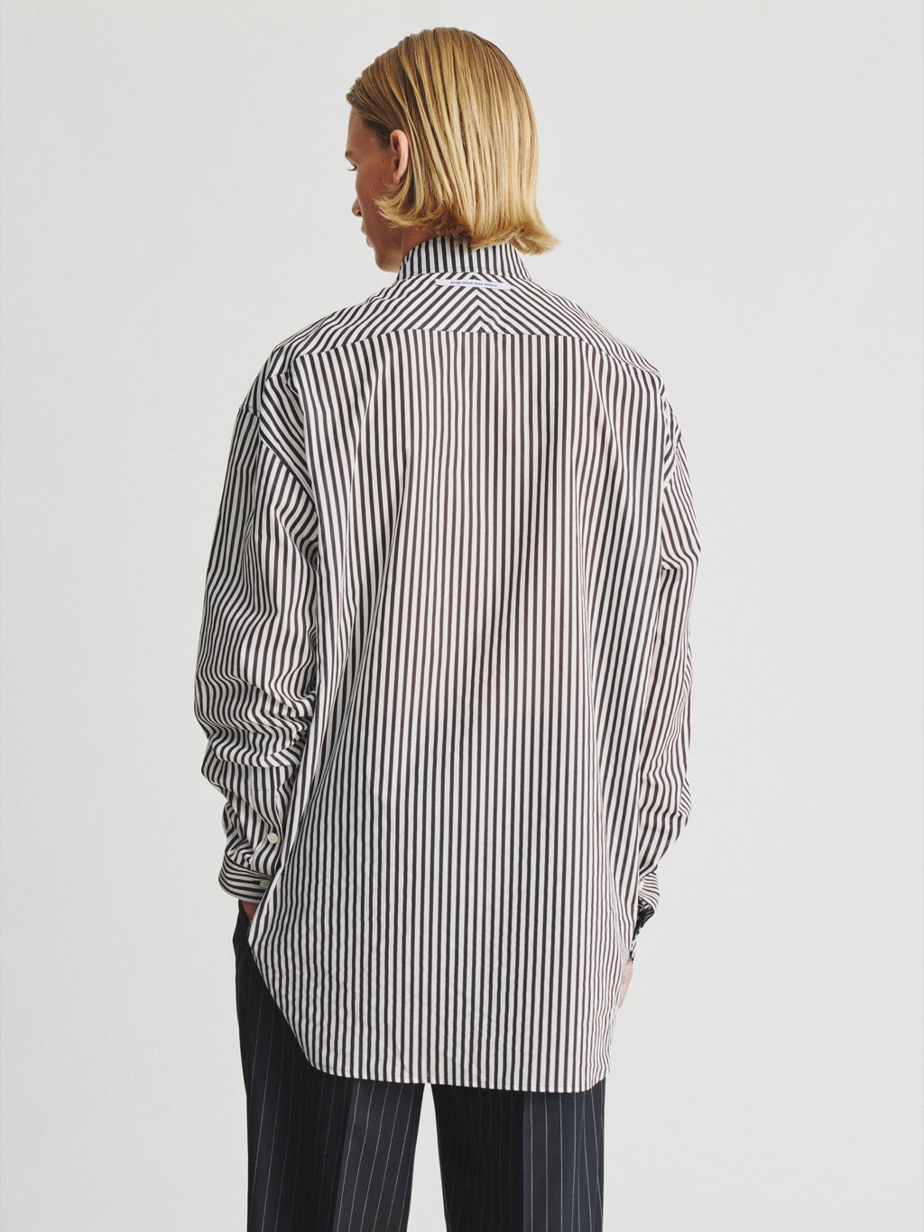 Kris Van Assche Shirt 01, Black/White Stripe