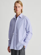 Kris Van Assche Shirt 01, White/Blue Stripe