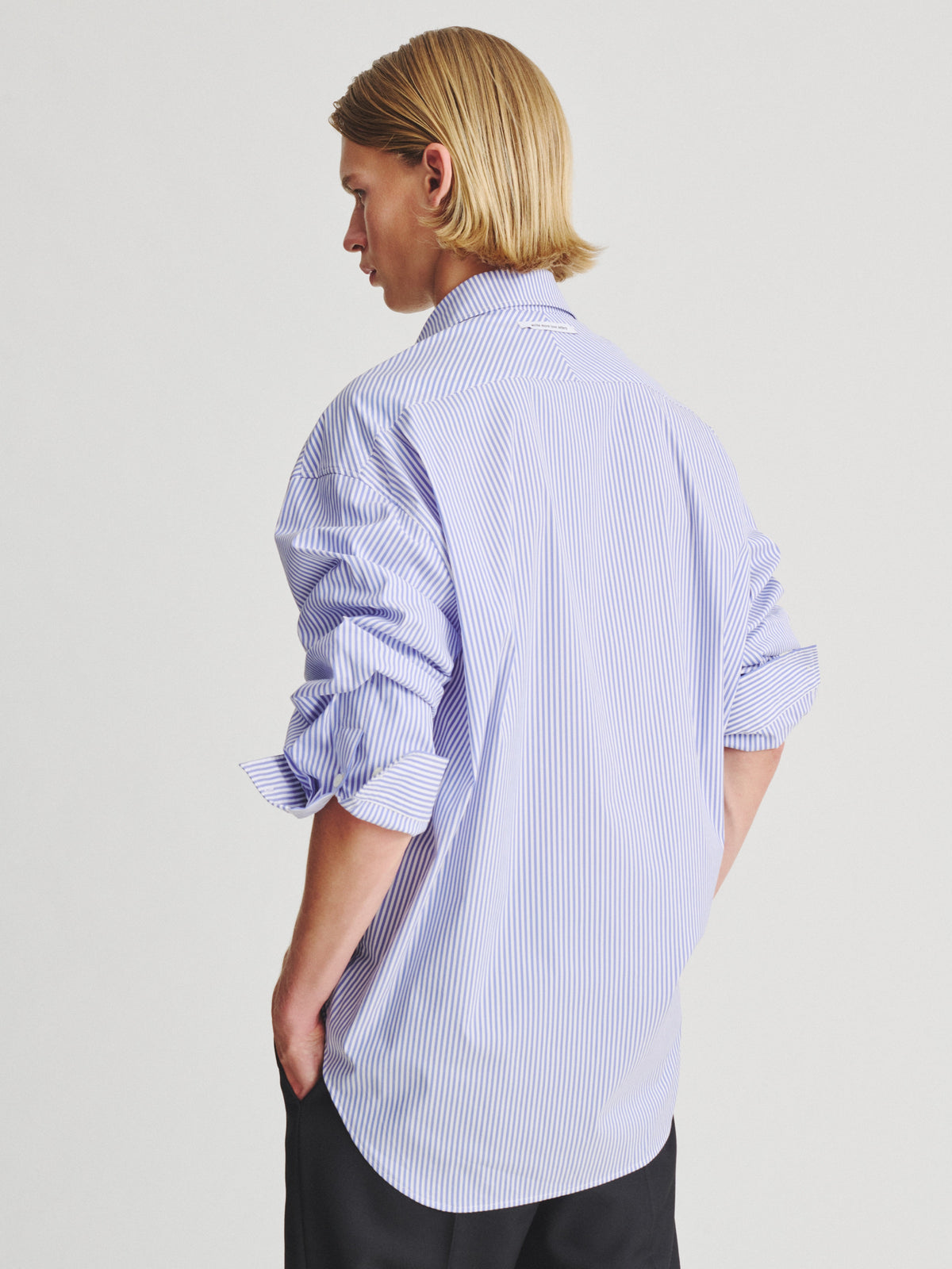 Kris Van Assche Shirt 02, White/Blue Stripe