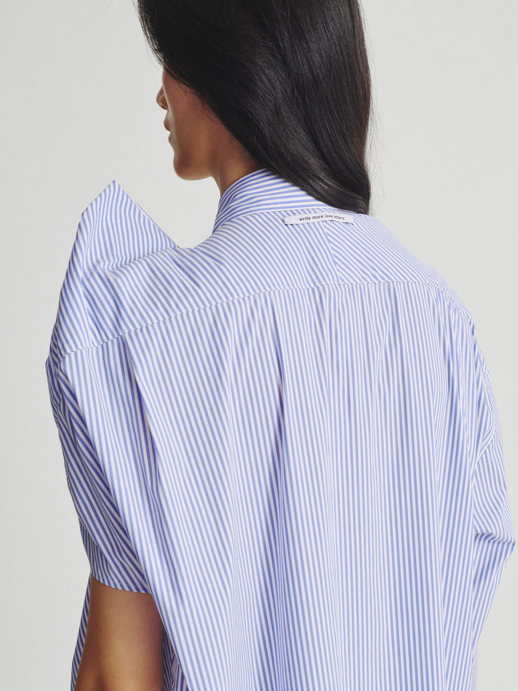 Kris Van Assche Shirt 03, White/Blue Stripe