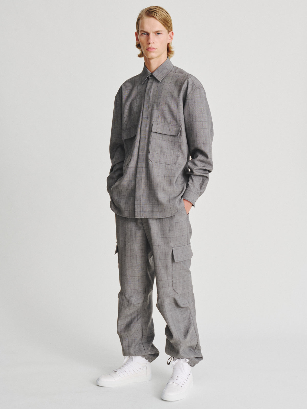 Kris Van Assche Shirt 04, Grey Check