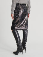 Kris Van Assche Skirt 03, Black Sequin