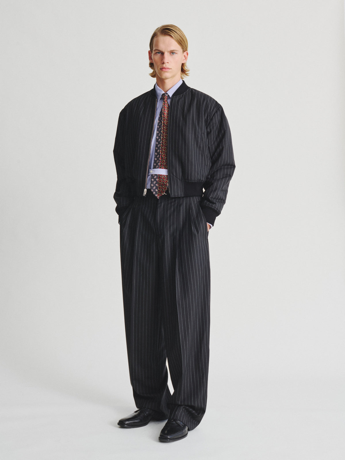 Kris Van Assche Sportswear 01, Black/Pinstripe